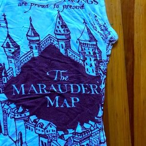 Size small Harry Potter marauders map tshirt